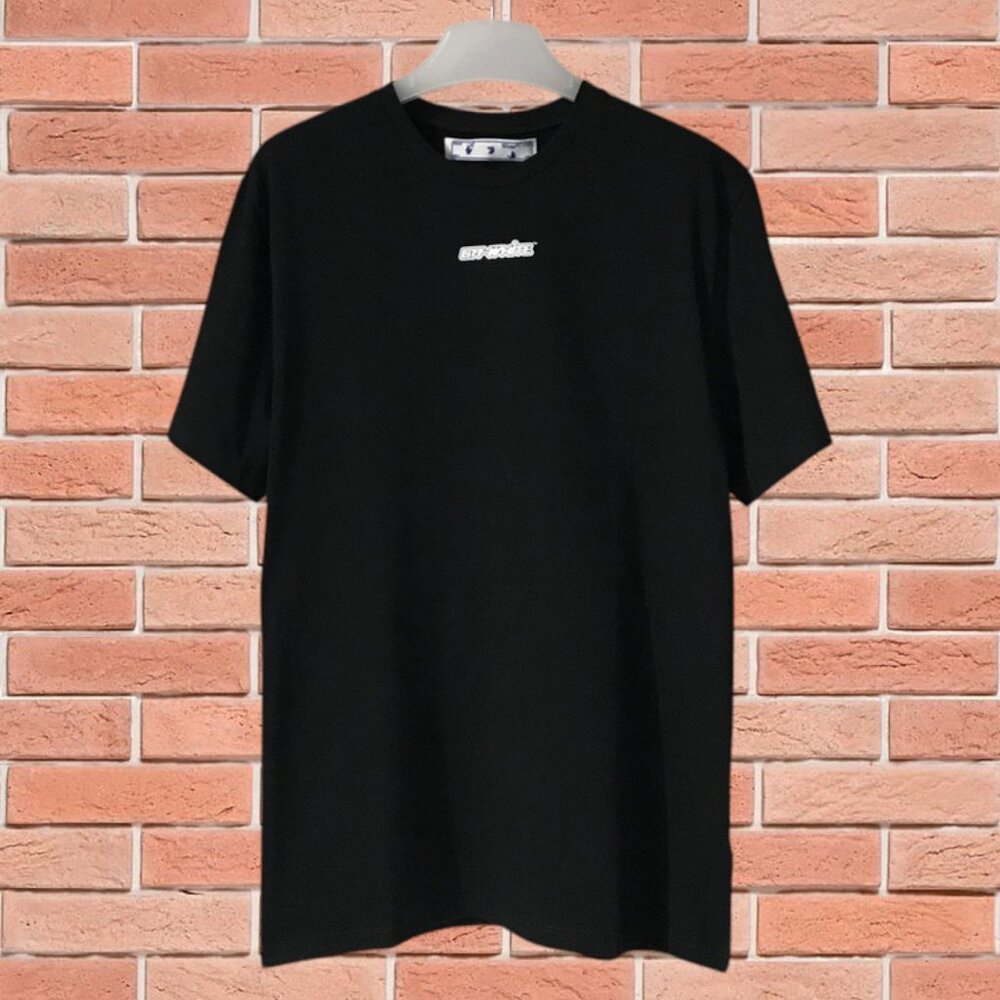 Off-White Crew Neck Short Sleeve Black